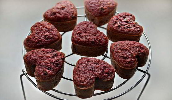 свекольно-ореховые маффины