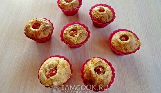сырные маффины с черри