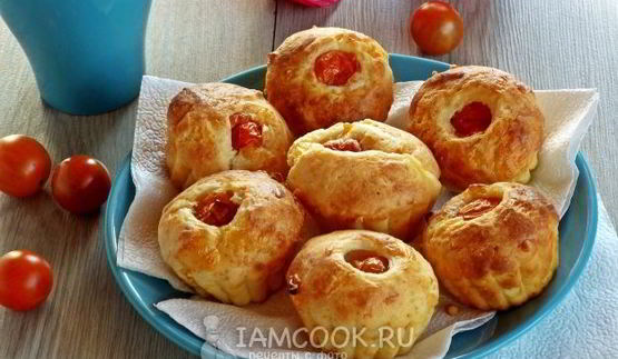 сырные маффины с черри