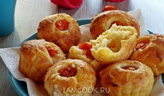 сырные маффины с черри