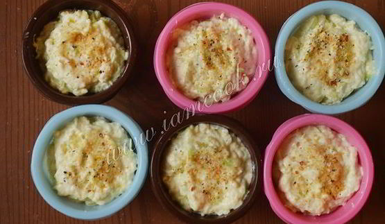 творожные маффины с кабачком