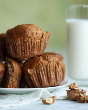 Тыквенные маффины с грецкими орехами