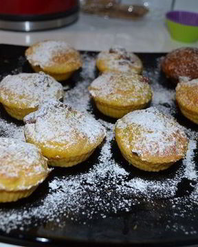 Тыквенные маффины с шоколадной начинкой