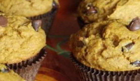 тыквенные маффины с шоколадом