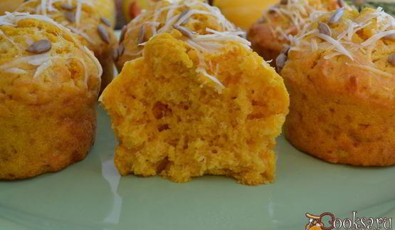 тыквенные маффины с сыром