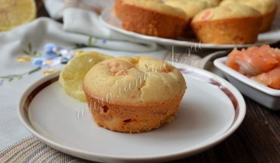 закусочные маффины с семгой