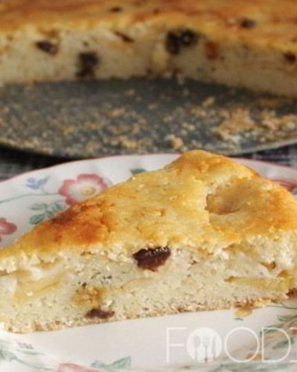 Рецепт манника с яблоками