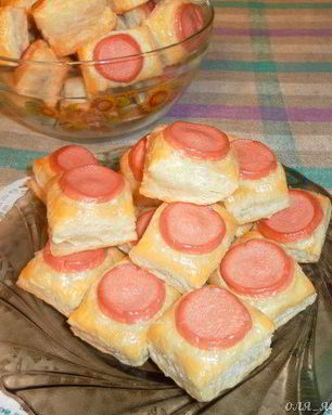 Мини-слойки Кнопки