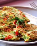 Диетические оладьи из кабачков