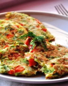 Диетические оладьи из кабачков