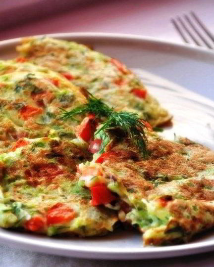 Рецепт диетических оладий из кабачков