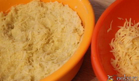 картофельные оладьи с сыром