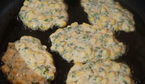 кукурузные оладьи