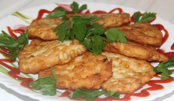 куриные оладушки солнышко