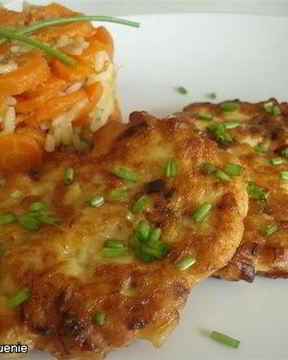 Куриные оладьи с чесноком и майонезом