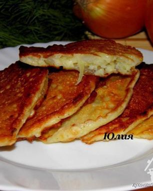 Луковые оладушки