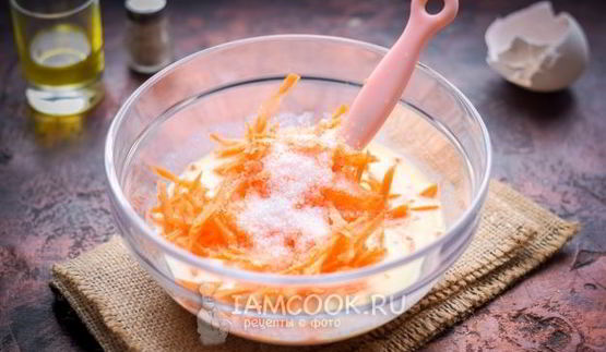 морковные оладьи с рисовой мукой