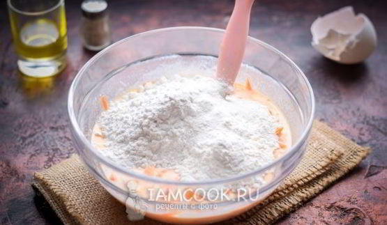 морковные оладьи с рисовой мукой