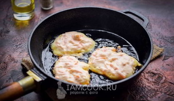 морковные оладьи с рисовой мукой