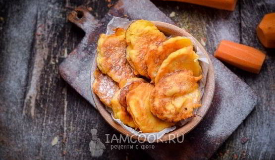 морковные оладьи с рисовой мукой