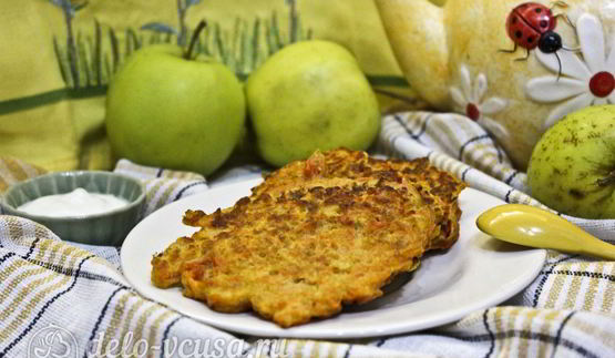 морковные оладьи