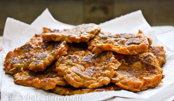 морковные оладьи