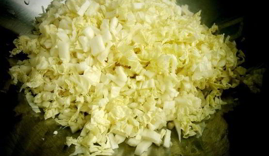 оладушки из китайской капусты с брынзой