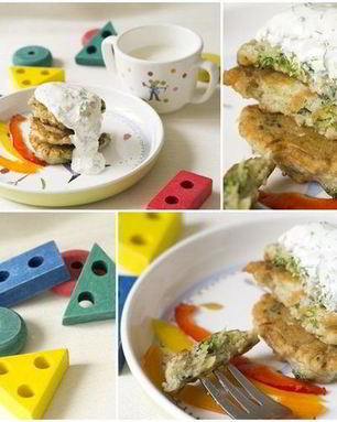 Оладьи из брокколи и картофеля