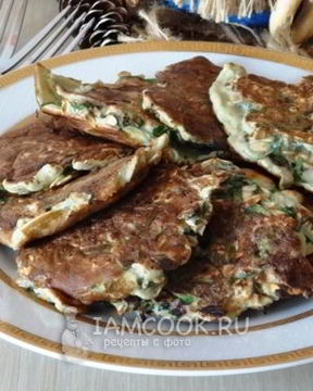 Оладьи из свекольных листьев