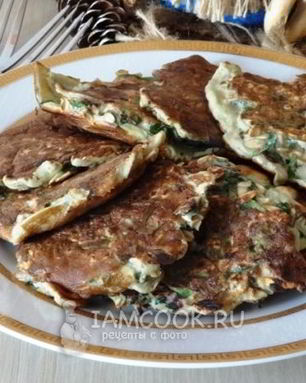 Оладьи из свекольных листьев