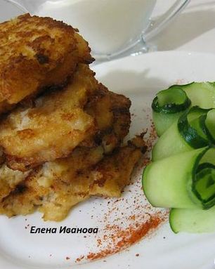 Оладьи из цветной капусты с сыром