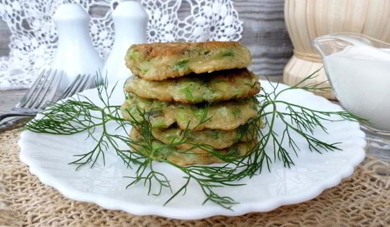 оладьи из зеленого лука с тмином