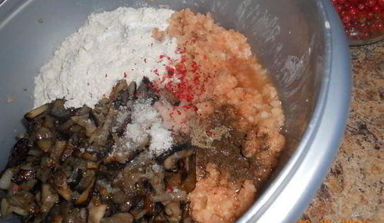 оладьи картофельные с грибами