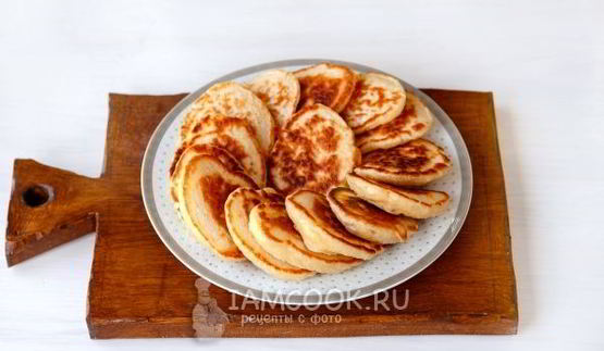 оладьи на воде с яйцами