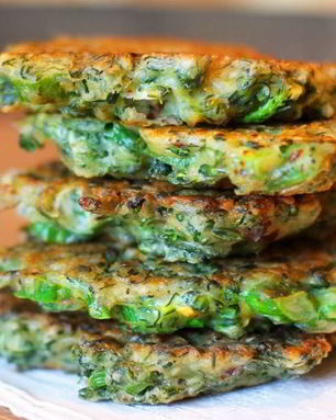 Оладьи с брокколи
