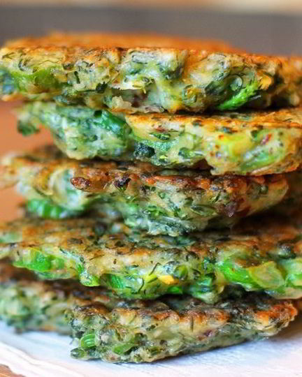 Рецепт оладий с брокколи