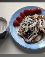 Оладьи с черникой