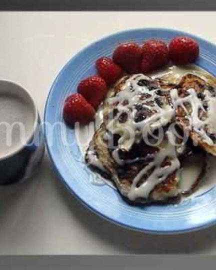 Рецепт оладий с черникой