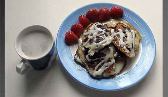 оладьи с черникой