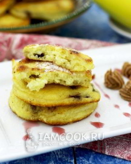 Рецепт оладий с шоколадом