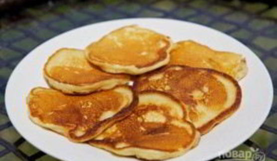 оладьи с яблоками на молоке