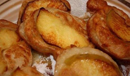 оладьи с яблоками