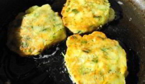 оладьи с зеленью