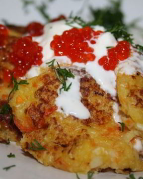 Овощные оладьи