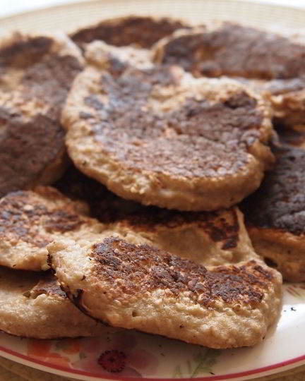 Рецепт овсяных оладий с бананом