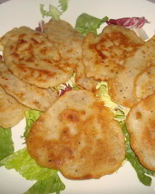 Пивные оладьи с беконом