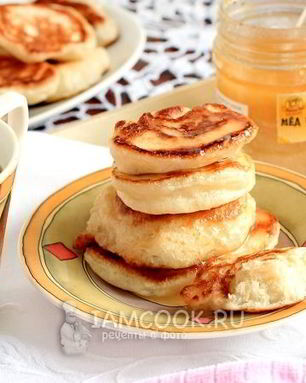 Постные оладьи на дрожжах