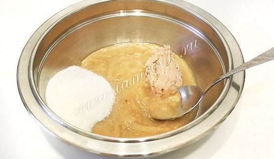 постные оладьи с яблоками