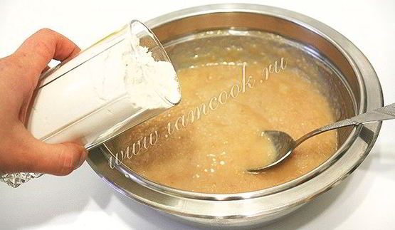 постные оладьи с яблоками