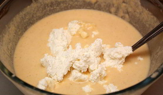 рисово-кукурузные оладьи с творогом